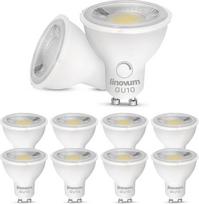 „linovum“ GU10 LED prožektoriaus lemputė, reguliuojamo ryškumo, šilta balta, 2700 K, GU10 lizdas, 230 V – halogeninės 6 W lemputės pakaitalas, platus spinduliavimo kampas
