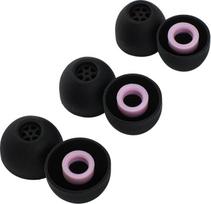 „Linsoul Kiwi Ears Flex“ ausų įdėklai, ausinių priedai, atsarginiai silikoniniai IEM įdėklai, 3 poros, dydžiai S/M/L, skirti „KZ ZS10 Pro“, „Orchestra Lite“, „Cadenza“ laidinėms ir belaidėms ausinėms (juodos/violetinės spalvos)