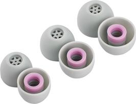„Linsoul Kiwi Ears Flex“ ausų įdėklai, atsarginiai silikoniniai IEM įdėklai, 3 poros, dydžiai S/M/L, skirti „KZ ZS10 Pro“, „Orchestra Lite“, „Cadenza“ laidinėms ir belaidėms ausinėms (pilkos/rožinės spalvos) | Silikoniniai ausų antgaliai, skirti „KZ ZS10