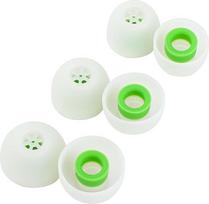 „Linsoul Kiwi Ears Flex“ ausų kamštelių antgaliai, atsarginiai silikoniniai IEM antgaliai, 3 poros, dydžiai S/M/L, skirti „KZ ZS10 Pro“, „Orchestra Lite“, „Cadenza“ laidinėms ir belaidėms ausinėms (baltos/žalios)