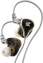 „Linsoul KZ ZAS 7BA+1DD“ ausinės, „Hi-Fi“ bosinės ausinės, žaidimų ausinės, hibridinės IEM ausinės su įleistu 2 kontaktų kabeliu, skirtos audiofilams ir muzikantams (be mikrofono, juodos spalvos)