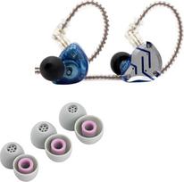 „LINSOUL KZ ZS10 Pro 4BA+1DD“ ausinės su 5 garsiakalbiais ir „Kiwi Ears Flex“ ausų antgaliai
