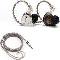 „LINSOUL KZ ZS10 Pro 4BA+1DD“ 5 garsiakalbių ausinės ir „Tripowin Zonie“ IEM laidas