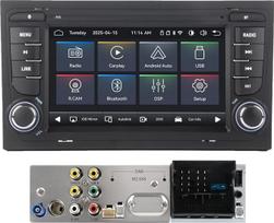 „Linux“ automagnetola „Blitzstart“, skirta „Audi A4“, „S4“, „RS4“ (B6, B7) 2002–2008 m. modeliams, su belaidžiu „CarPlay“, „Android Auto“, „Bluetooth“, AM, FM ir RDS