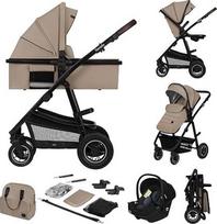 „LIONELO Amber“ 3-in-1 kombinuotas vežimėlis, kūdikių lopšys, sportinė sėdynė, automobilinė sėdynė