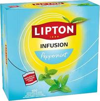„Lipton“ žolelių arbata su pipirmėtėmis, be kofeino, 100 arbatos maišelių