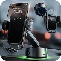 „LISEN“ automobilinis mobiliojo telefono laikiklis – [automatinis prisisiurbimas] vakuuminis mobiliojo telefono laikiklis su elektrine siurbtuvėle, automobilinės mobiliojo telefono įkrovimo stotelės, skirtos „iPhone 16“, „iPhone 15“ ir „Samsung“ telefonam