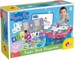„Lisciani“ „Peppa Pig“ vaikų stalas su mokomaisiais žaidimais, skirtas vaikams nuo 2 metų