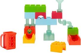 „Little Tikes Baby Builder Splash Blocks“ – pirmieji kūdikio žaidimų blokeliai – 18 didelių spalvotų blokelių ir tinklinė kišenėlė – puikiai tinka plaukioti, semti vandenį, pilti ir statyti – skirti kūdikiams nuo 12 mėnesių