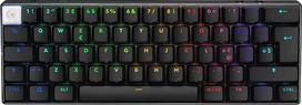 „Logitech G PRO X 60 LIGHTSPEED“ belaidė žaidimų klaviatūra su itališku QWERTY išdėstymu ir reljefiniais klavišais – juoda