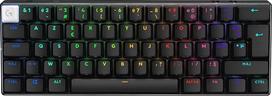 „Logitech G PRO X 60 LIGHTSPEED“ belaidė žaidimų klaviatūra su prancūzišku AZERTY išdėstymu ir taktilinėmis klavišais – juoda