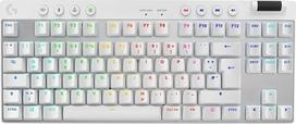 „Logitech G PRO X TKL LIGHTSPEED“ belaidė žaidimų klaviatūra (balta) | Ypač kompaktiškas dizainas be skaitmeninės klaviatūros, „Lightsync RGB“, PBT klavišų dangteliai, taktiliniai jungikliai (GX Brown), vokiškas „QWERTZ“ išdėstymas, skirta kompiuteriui
