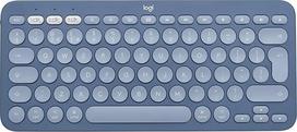 „Logitech K380“ „Bluetooth“ klaviatūra, skirta keliems įrenginiams su „Mac“ | Suderinama su „macOS“, „iOS“, „iPadOS“, JAV QWERTY klavišų išdėstymu – mėlyna