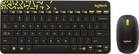 „Logitech MK240 Nano“ belaidžio klaviatūros ir pelės rinkinys・(920-008383)・Pilno dydžio (100 %)・Belaidis・RF belaidis ryšys・SC