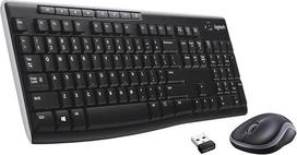 „Logitech MK270“ belaidžio klaviatūros ir pelės rinkinys, 2,4 GHz belaidis ryšys per USB nano imtuvą, ilgas baterijos veikimo laikas, suderinamas su „Windows“ ir „ChromeOS“, JAV QWERTY klavišų išdėstymas – juodos spalvos | JAV QWERTY klavišų išdėstymas –