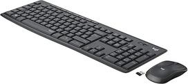 „Logitech MK295“ belaidis klaviatūros ir pelės rinkinys su „SilentTouch“ technologija | Greitojo pasirinkimo mygtukai, optinis sekimas, „Nano“ USB imtuvas, belaidis ryšys, ESP QWERTY išdėstymas – grafito spalvos