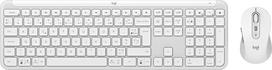 „Logitech MK950 Signature Slim“ belaidis klaviatūros ir pelės rinkinys – baltas, prancūziškas AZERTY išdėstymas