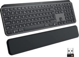 „Logitech MX Keys Plus“ belaidė apšviesta klaviatūra su delno atrama, taktiliniu klaviatūros valdymu, apšvietimu, „Bluetooth“, USB-C, suderinama su „Apple macOS“, „Microsoft Windows“, „Linux“, olandų QWERTY išdėstymu, grafito spalvos