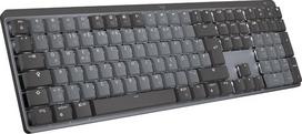„Logitech MX Mechanical Wireless“ apšviesta aukštos kokybės klaviatūra, taktiliniai tylūs klavišai, apšvietimas, „Bluetooth“, USB-C, „macOS“, „Windows“, „Linux“, „iOS“, „Android“, metalinė, vokiška QWERTZ - Pilka | Taktiliniai tylūs klavišai, apšvietimas,
