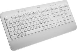 „Logitech Signature K650“ patogi belaidė klaviatūra su riešo atrama, „BLE Bluetooth“ / „Logi Bolt“ USB imtuvu, „Soft Touch“ klaviatūra, skaitmenų klaviatūra, skirta PC/Windows/Mac, vokiška QWERTZ klaviatūra - Balta | „BLE“ „Bluetooth“ / „Logi Bolt“ USB im
