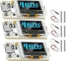 „LoRa Meshtastic ESP32 V3“ plokštė su 868 MHz antena ir OLED ekranu, „AYWHP LoRa ESP32“ kūrimo plokštė, 240 MHz, „Bluetooth“ 863, 928 MHz, dviejų branduolių IoT, suderinama su „Arduino“ / „Meshtastic“, 3 vnt. rinkinys