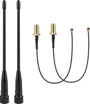 „LoRa“ antena 868 MHz, skirta „Meshtastic“ – 17 cm visakryptė plaktuvinė antena, 3 dBi, su 15 cm ilgio SMA–U.FL IPX jungiamuoju kabeliu, suderinama su „Helium Refill“ (2 vnt. rinkinys)