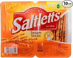„Lorenz Saltletts“ sezamo lazdelės, 10 vnt. pakuotė (10 x 175 g)