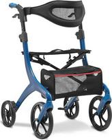 „Loyoda“ rollatorius su vientisa liejimo būdu pagaminta aliuminio sėdynė, 25 cm ratai, sulankstomas