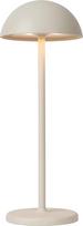 „LUCIDE JOY“ įkraunama lauko stalo lempa, maitinama baterija, skersmuo 12 cm, LED galia 1 x 1,5 W, 3000 K, IP54, balta