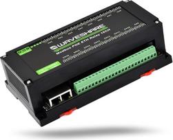 „LUCKFOX“ 16 kanalų „Modbus“ POE Ethernet relės modulis | su pramoniniu korpusu, skirtu montavimui ant bėgių