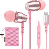 „LUDOS OMNITONE“ USB-C ausinės, 5 metų garantija, skirtos „iPhone 17“, „16“, „15 Pro Max“, „Plus“, „Air“, „Samsung Galaxy S24“, „S23 Ultra“, „S22“, „S21 FE“, „S20“, „A53“, „A54“; USB tipo C ausinės su mikrofonu, įdedamos į ausį, su laidu, skirtos „iPad“