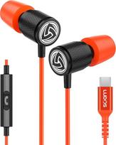 „LUDOS Ultra“ USB-C ausinės, 5 metų garantija, skirta „iPhone 17“, „16“, „15 Pro Max“, „Plus“, „Samsung Galaxy S24“, „S23 Ultra“, „S22“, „S21 FE“, „S20“, „A53“, „A54“, USB C tipo ausinės su mikrofonu, į ausį įdedamos su laidu, skirtos „iPad Pro 2022“