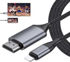 „Lulaven“ HDMI laidas, skirtas prijungti „iPhone“, „iPad“ ar „Pod“ prie televizoriaus, monitoriaus ar projektoriaus; skaitmeninis HDMI vaizdo adapterio laidas, 4 m, 1080p, suderinamas su visais „iOS“ įrenginiais: „iPhone 14“, „13“, „12“, „11“; „Plug & Pla