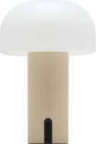 „LUUK Studio“ belaidė LED stalo lempa, „Mushroom Lamp“, reguliuojamas apšvietimas vienu prisilietimu, skirta naudoti patalpose ir lauke, nešiojama ir įkraunama iš akumuliatoriaus, modernus ir elegantiškas dizainas, dekoratyvinis šviestuvas, matinė chaki s