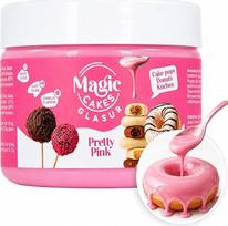 „Magic Cakes“ torto popų glazūra ir tortų glazūra, rožinė, 250 g – pagaminta Vokietijoje