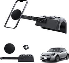 „MagSafe“ mobiliojo telefono laikiklis, suderinamas su „Mini Cooper“ F65, F66 / J01, J05 / „Mini Countryman“ U25 (2024–2026 m.), magnetinis mobiliojo telefono laikiklis, automobilinis telefono laikiklis, pasukamas 360°, tinka visiems išmaniesiems telefona