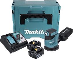 „Makita“ DBO180RFJ ekscentrinis šlifuoklis, 18 V LXT (2 x 3,0 Ah), „Makpac“