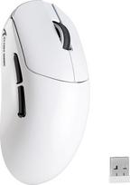 „MAMBASNAKE Attack Shark X8PLUS“ belaidė žaidimų pelė su „PixArt PAW3395PRO“ jutikliu, 40 000 DPI, „Bluetooth“ / 2,4 GHz / laidinis ryšys, 55 g, ypač lengva pelė su dvigubo sluoksnio PTFE pėdelėmis, skirta kompiuteriui, „Xbox“, „PS“ ir „Mac“ (balta)