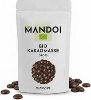 „Mandoi“ ekologiškos kakavos masės lašai 100 % – 200 g grynos kakavos masės be priedų