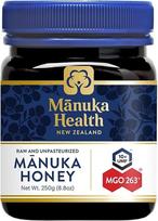 „Manuka Health“ – Manuka medus MGO 250+ (250 g) – 100 % grynas, pagamintas Naujojoje Zelandijoje, su sertifikuotu metilglioksalo kiekiu (1 vnt. pakuotė)