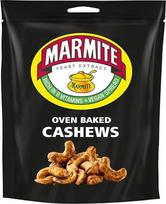 „Marmite“ anakardžių riešutai, 90 g – anakardžių riešutai su „Marmite“ skonio priedu