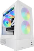 „Mars Gaming MC-Onyx“, „MicroATX“ žaidimų korpusas, priekinė dalis iš metalinio tinklelio, šoninis langelis iš grūdinto stiklo, 3 ARGB FDB ventiliatoriai, dviejų kamerų konstrukcija, suderinamas su skysčio aušinimu iki 240 mm, baltas