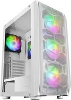 „Mars Gaming“ MCX ATX kompiuterio korpusas, juodos spalvos, grūdintas stiklas, dvigubo žiedo RGB ventiliatorius
