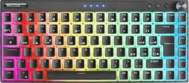 „Mars Gaming“ MKCLOUD, belaidė mechaninė klaviatūra su RGB apšvietimu, juoda, itin kompaktiška (75 %), „Outemu SQ PRO Red“ jungikliai, kalbos: ispanų + JAV