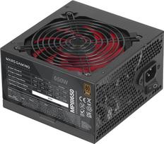„Mars Gaming“ MPIII650 ATX maitinimo blokas, 650 W, „80 Plus Bronze“, juodos spalvos