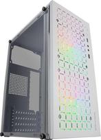 „Mars Gaming“ „MC-Core Compact“ „Micro-ATX“ žaidimų korpusas, baltas, priekinė dalis su metaliniu tinkleliu, pilnas šoninis langas, 2 vnt. 120 mm FRGB ventiliatoriai