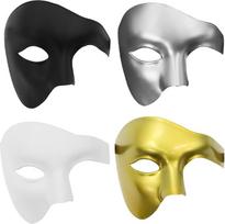 „Maskerade“ kaukės, 4 vnt. Venecijos stiliaus kaukės, kostiuminių kaukių rinkinys, kostiumai Helovinui, karnavalui, vakarėliams ir cosplayui
