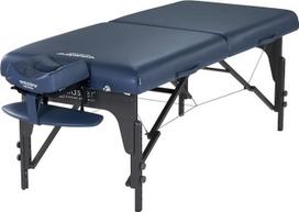 „Master Massage Montclair“ mobilus masažo stalas, sulankstoma masažo lova, masažo suolas, kosmetikos gultas, nešiojama grožio lova, pagaminta iš medžio, 71 cm, karališkai mėlyna