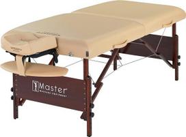 „Master Massage“ 76 cm „Del RayMobil“ sulankstomas masažinis stalas, terapinė lova, masažinė suolelė, kosmetinis gultas, nešiojamas grožio gultas, smėlio spalvos