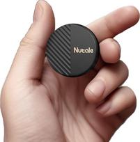 „Mate Key Finder“, 1 vnt., „Bluetooth“, su „iOS“ ir „Android“ programėlėmis, daiktų ieškiklis su odiniu dirželiu, skirtas automobilio raktams, augintiniams, piniginėms ar kuprinėms, su atskiru baterijų skyriumi